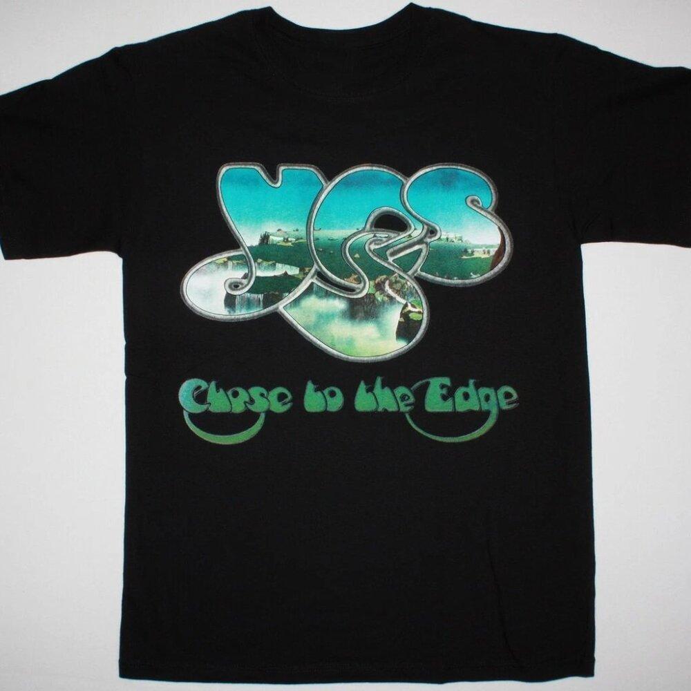 Yes Band Close To The Edge 1972 Heavy Cotton Black Shirt